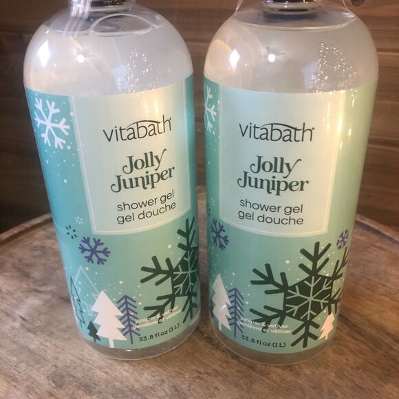 (2) Vitabath Jolly Juniper Shower Gel - 33.8 oz Each - Picture 3 of 6